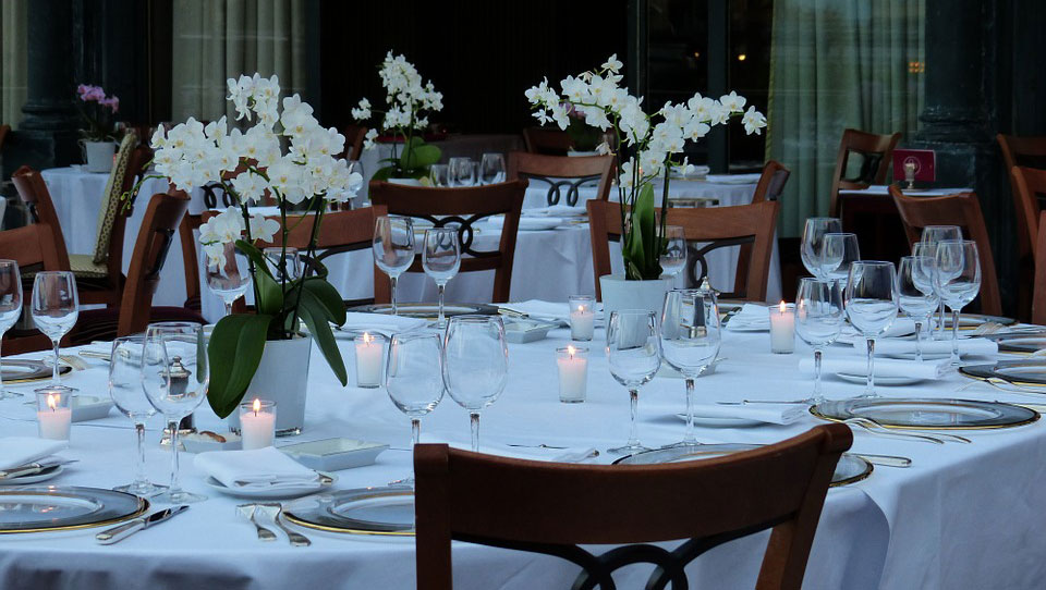 The Saint Lawrence restaurant table setting